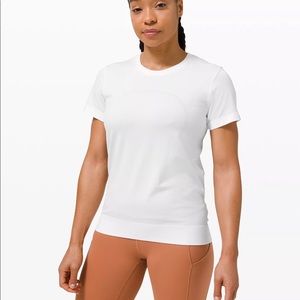 White Lululemon Swiftly Tech Short Sleeve Shirt 2.0